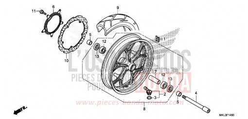ROUE AVANT NC750XDL de 2020